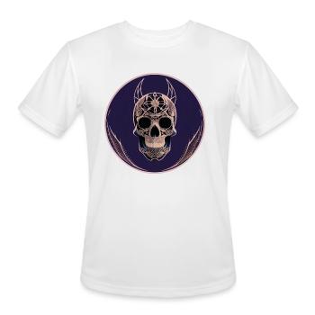 Fashion Skull - Men's Moisture Wicking Performance T-Shirt - white - Front - Jackson (183cm)