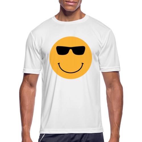 Orange Face with Sunglasses - Men's Moisture Wicking Performance T-Shirt