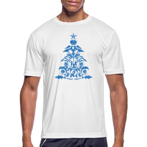 Coastal Christmas Tree Solo - Men's Moisture Wicking Performance T-Shirt