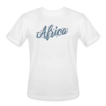 Africa Continent Country Map Earth - Men's Moisture Wicking Performance T-Shirt - white - Front - Jackson (183cm)