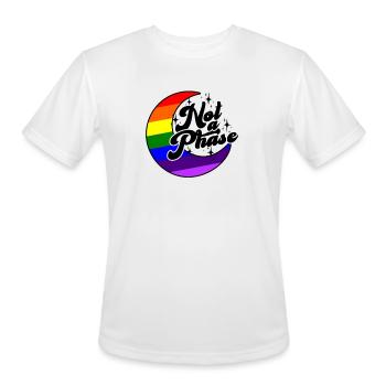 Not a phase - trans - Men's Moisture Wicking Performance T-Shirt - white - Front - Jackson (183cm)