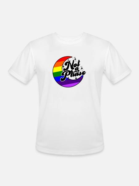 Not a phase - trans - Men's Moisture Wicking Performance T-Shirt - white