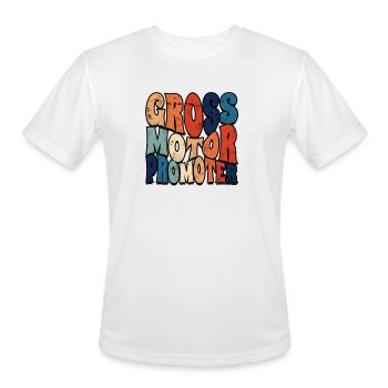 Gross Motor Promoter - kids therapist - Men's Moisture Wicking Performance T-Shirt - white - Front - Jackson (183cm)