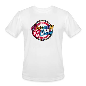 Therapy Crew PT OT SLP - therapist - Men's Moisture Wicking Performance T-Shirt - white - Front - Jackson (183cm)