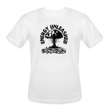 Energy Unleashed: The Power of the Atom - Nuclear - Men's Moisture Wicking Performance T-Shirt - white - Front - Jackson (183cm)