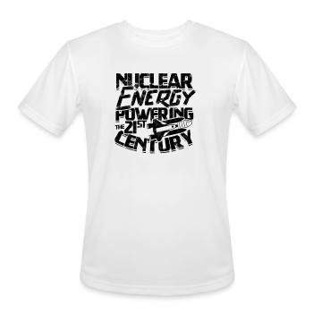 Nuclear Energy: Powering the 21st Century - - Men's Moisture Wicking Performance T-Shirt - white - Front - Jackson (183cm)