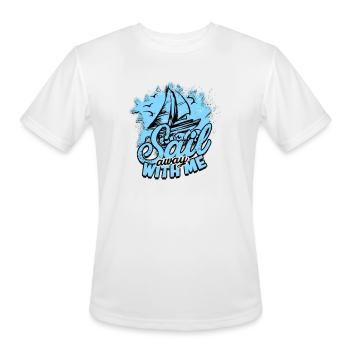 Sail away with me - Cruise - Men's Moisture Wicking Performance T-Shirt - white - Front - Jackson (183cm)