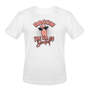 Bacon: The VIP of Breakfast - Bacon - Men's Moisture Wicking Performance T-Shirt - white - Front - Jackson (183cm)