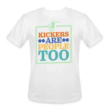 Kickers Are People Too 19 - Men's Moisture Wicking Performance T-Shirt - white - Front - Jackson (183cm)