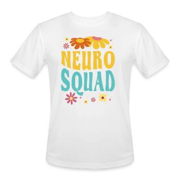 Neuro Squad Neuroscience Flower Outfit - Men's Moisture Wicking Performance T-Shirt - white - Front - Jackson (183cm)