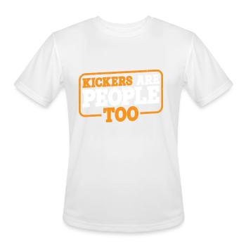 Kickers Are People Too 16 - Men's Moisture Wicking Performance T-Shirt - white - Front - Jackson (183cm)