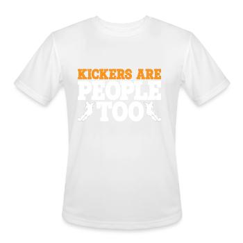 Kickers Are People Too 20 - Men's Moisture Wicking Performance T-Shirt - white - Front - Jackson (183cm)
