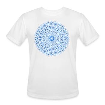 Mandala Mantra Hinduism Buddhism - Men's Moisture Wicking Performance T-Shirt - white - Front - Jackson (183cm)