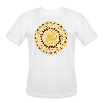 Mandala Mantra Hinduism Buddhism - Men's Moisture Wicking Performance T-Shirt - white - Front - Jackson (183cm)