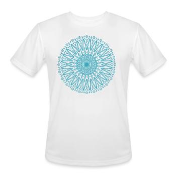 Mandala Mantra Hinduism Buddhism - Men's Moisture Wicking Performance T-Shirt - white - Front - Jackson (183cm)