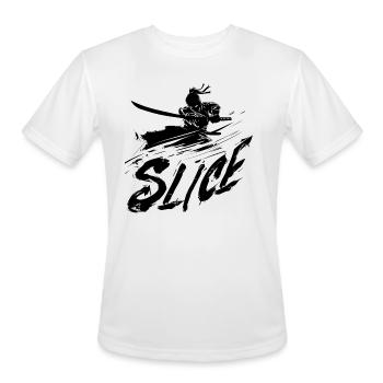 Shadow Blade Samurai - Men's Moisture Wicking Performance T-Shirt - white - Front - Jackson (183cm)