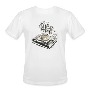 Haunted Phone Booth Spooky Forest Retro Horror - Men's Moisture Wicking Performance T-Shirt - white - Front - Jackson (183cm)