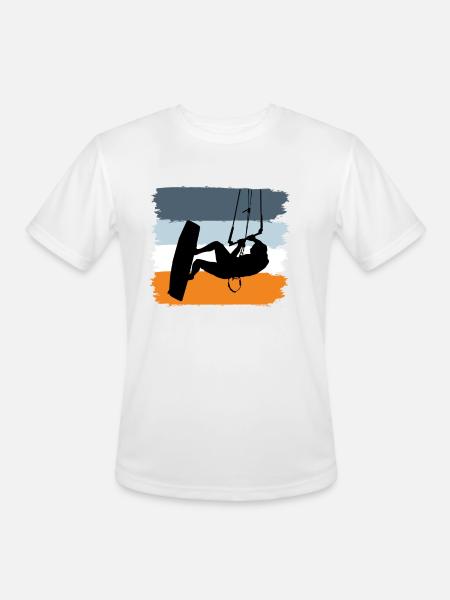 Kite Surfing Gift Kite - Men's Moisture Wicking Performance T-Shirt - white