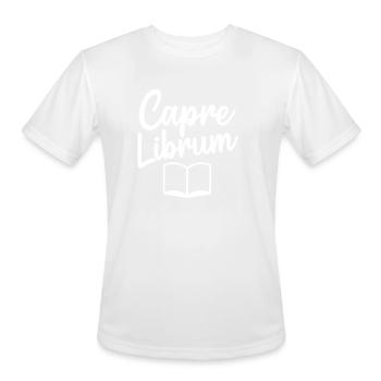 Books - Men's Moisture Wicking Performance T-Shirt - white - Front - Jackson (183cm)