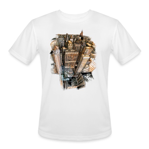 The Cube with a View - Men's Moisture Wicking Performance T-Shirt
