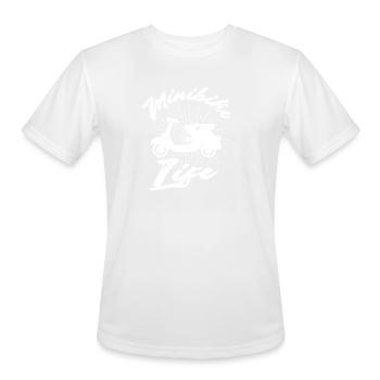 Minibike Life - motorsport - Men's Moisture Wicking Performance T-Shirt - white - Front - Jackson (183cm)