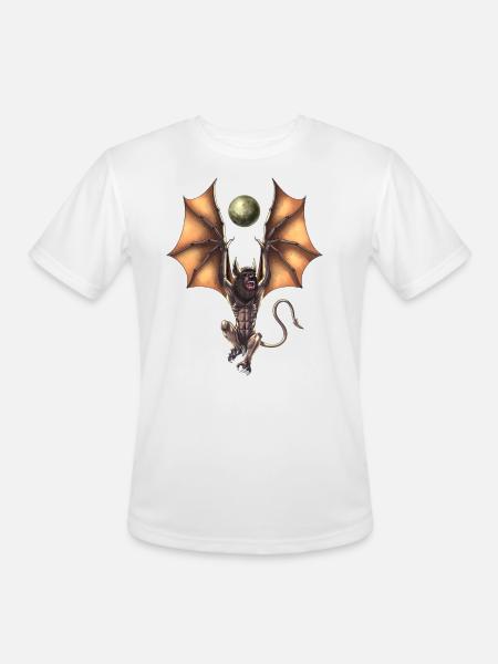 Cryptozoology Creature Ahool - Men's Moisture Wicking Performance T-Shirt - white