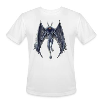 Cryptid Creature Mothman - Men's Moisture Wicking Performance T-Shirt - white - Front - Jackson (183cm)
