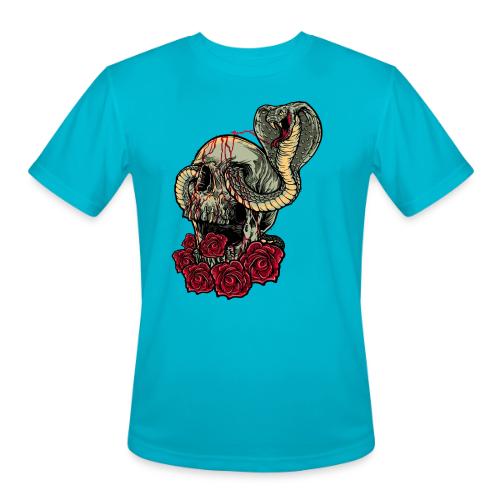 skull and roses tattoo - Men's Moisture Wicking Performance T-Shirt