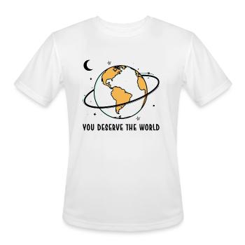 Globe Orbit Neon Swoosh - Men's Moisture Wicking Performance T-Shirt - white - Front - Jackson (183cm)