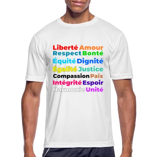 Words of Light - Men's Moisture Wicking Performance T-Shirt