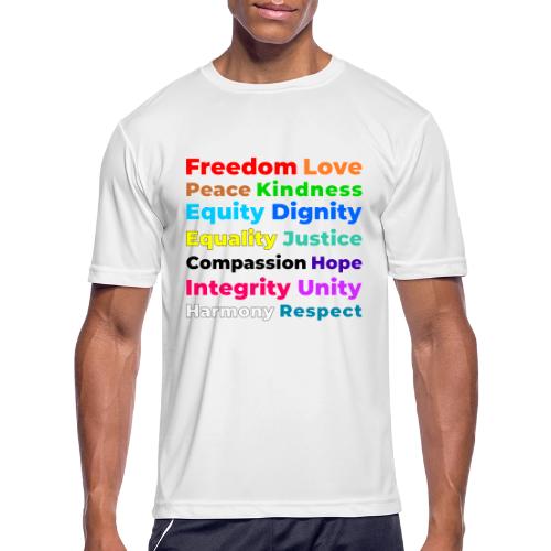 Words of Light - Men's Moisture Wicking Performance T-Shirt
