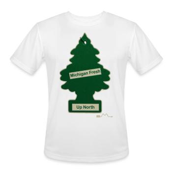Up North Scent - Men's Moisture Wicking Performance T-Shirt - white - Front - Jackson (183cm)