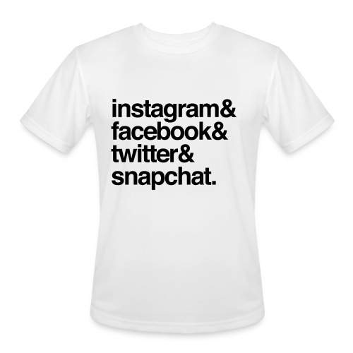 social media - Men's Moisture Wicking Performance T-Shirt