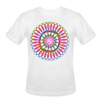 raindow_rings Mandala - Men's Moisture Wicking Performance T-Shirt - white - Front - Jackson (183cm)