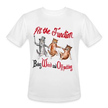 Chat à la réception bizarre et déconcertant - T-Shirt Performance pour hommes - blanc - Devant - Jackson (183cm)