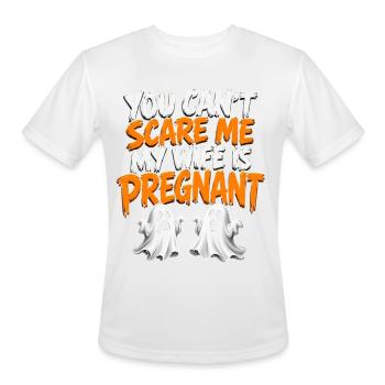 Pregnant Wife Ghosts Tee - Men's Moisture Wicking Performance T-Shirt - white - Front - Jackson (183cm)
