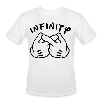 infinity - Men's Moisture Wicking Performance T-Shirt - white - Front - Jackson (183cm)