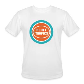 Flint Tropics - Men's Moisture Wicking Performance T-Shirt - white - Front - Jackson (183cm)