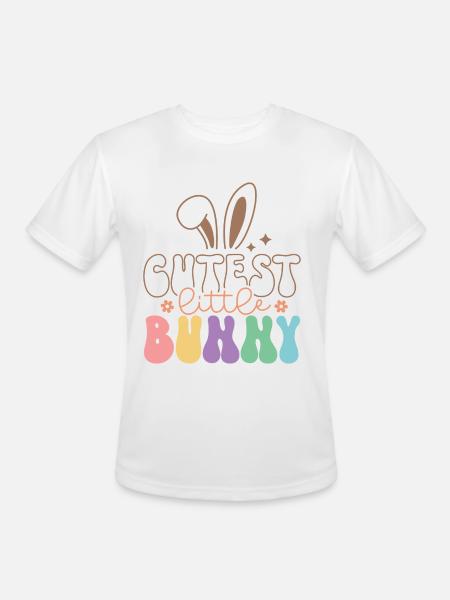 Cutest Little Bunny - Men's Moisture Wicking Performance T-Shirt - white
