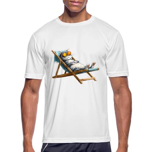 Sunshine Cat Mode - Men's Moisture Wicking Performance T-Shirt
