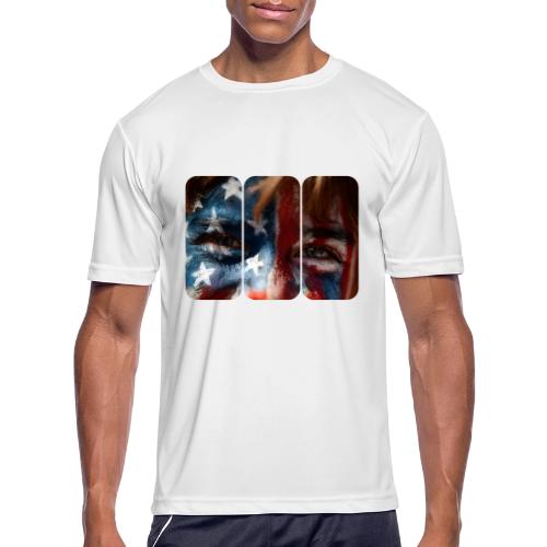 USA: Stars in Their Eyes - Men's Moisture Wicking Performance T-Shirt