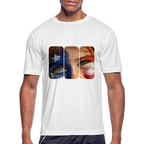 USA: Patriot Gaze - Men's Moisture Wicking Performance T-Shirt