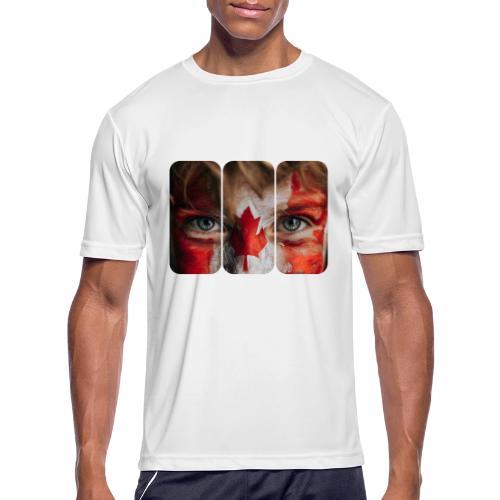 Canada: Maple Leaf Gaze - Men's Moisture Wicking Performance T-Shirt