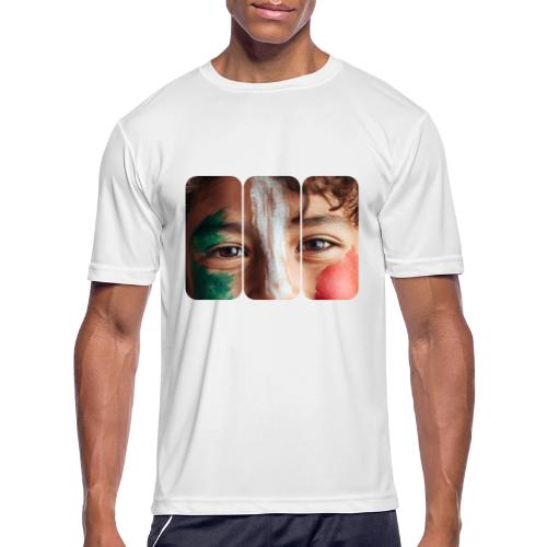 Mexico: Three Stripes of Pride - Men's Moisture Wicking Performance T-Shirt