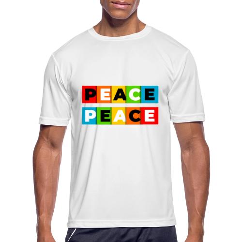Colorful Peace - Men's Moisture Wicking Performance T-Shirt