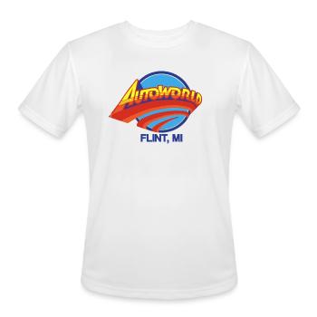 Autoworld - Men's Moisture Wicking Performance T-Shirt - white - Front - Jackson (183cm)