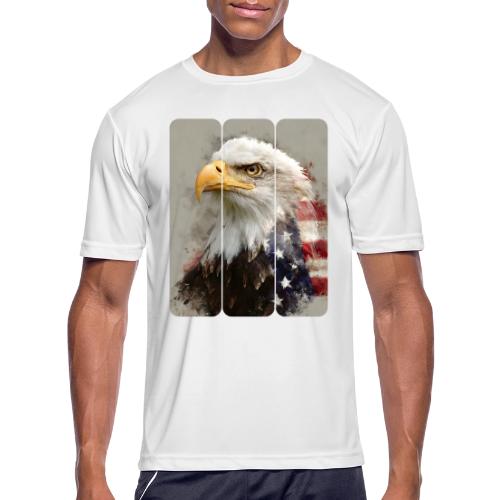 USA: Eagle of the Free - Men's Moisture Wicking Performance T-Shirt
