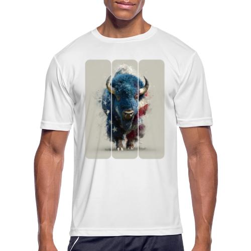 USA: Spirit of the Plains - Men's Moisture Wicking Performance T-Shirt