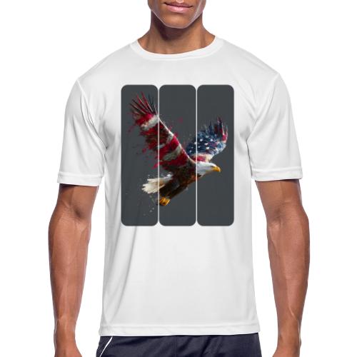 USA: Freedom in Flight - Men's Moisture Wicking Performance T-Shirt