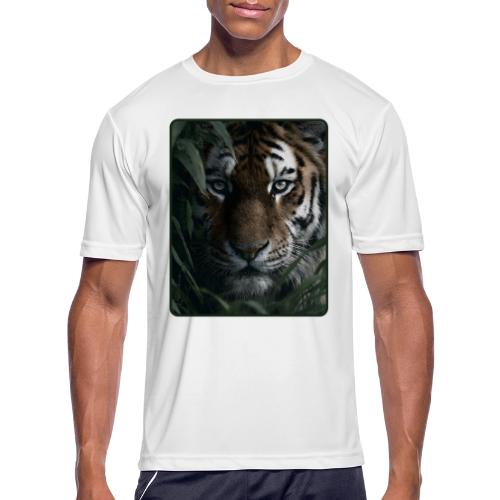 Tiger Jungle Eyes Wildlife Design - Men's Moisture Wicking Performance T-Shirt